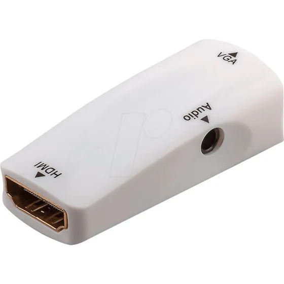 Goobay HDMI naar VGA Adapter met Audio, Verguld