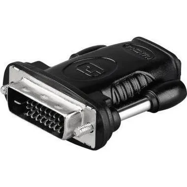 Goobay HDMI-1.4 naar DVI-D adapter, vernikkeld, 4K/30 Hz