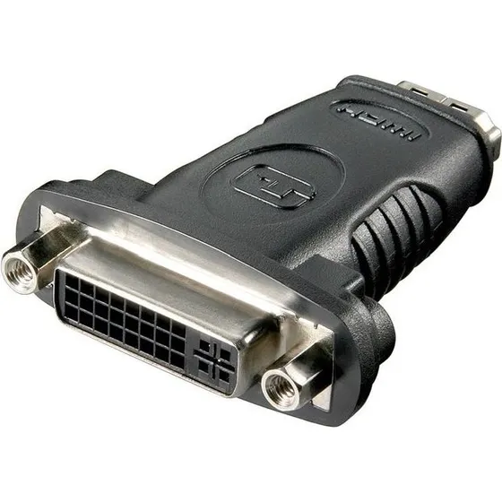 Goobay HDMI-DVI-I Adapter, Vernikkeld, 24+5-polig