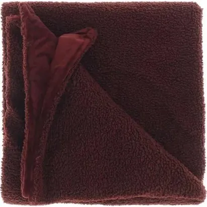 Unique Living Plaid Romie 150x200cm Bloodstone