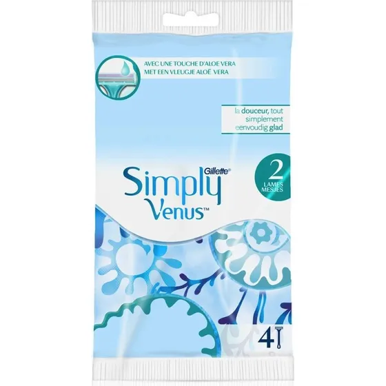 Gillette Simply Venus 2 Wegwerpscheermesjes 4 Stuks