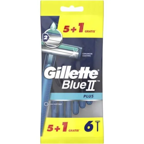 Gillette Blue II Plus 6 Scheermesjes