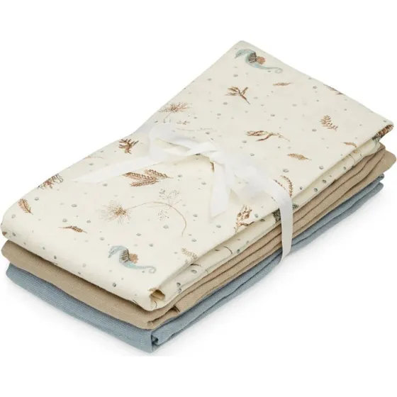 Cam Cam Copenhagen Hydrofiele Doek 3-pack Sea Garden 70x70 cm