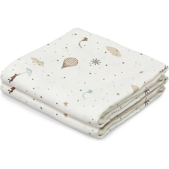 Cam Cam Copenhagen GOTS Dreamland 2-pack neteldoekjes 72x72 cm