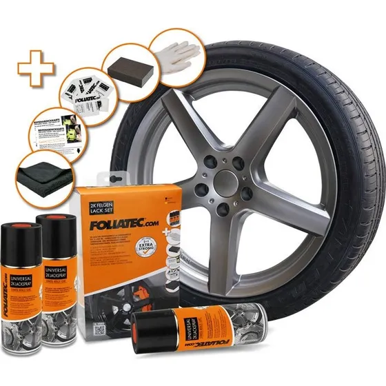 Foliatec Universal 2C Gunmetal Metallic Glanzend 3x400ml