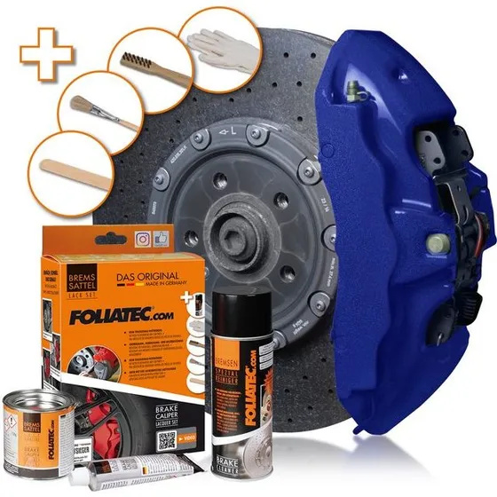 Foliatec Remklauwlakset Performance Blauw Glanzend 3 Componenten