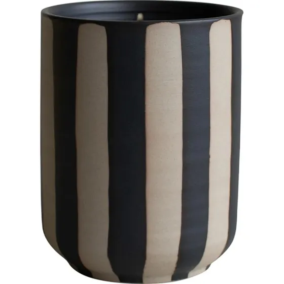 DBKD Burn Geurkaars Stripe Black - Pijnboompitten, Patchouli & Cederhout