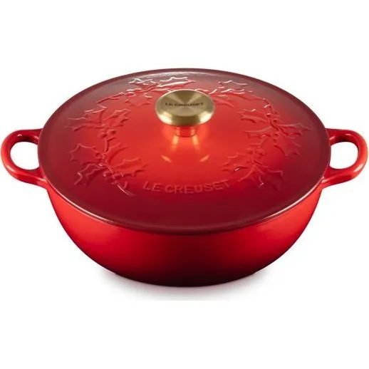 Le Creuset Marmite Holly Kersenrood 26 cm 4,1 L