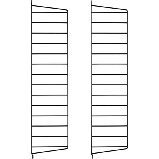 String Wandpaneel, 20 x 75 cm, Zwart