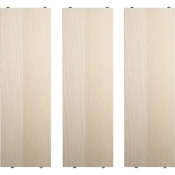 String Planken Set, Essenhout, 58x20 cm, 3-stuks