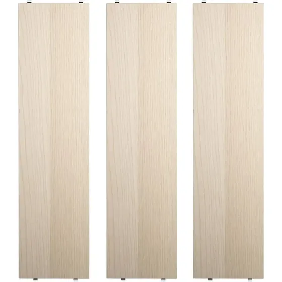 String System Planken, Essenhout, 78x20 cm, 3-stuks