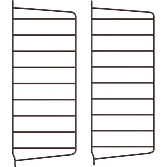 String Wandpaneel System, 20 x 50 cm, Donkerbruin, 2-pack