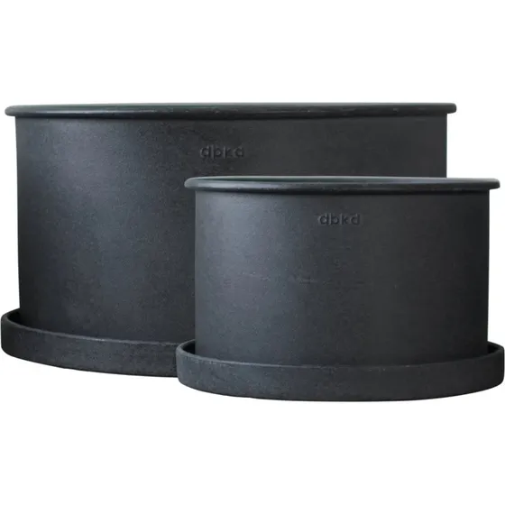 DBKD Outdoor plantenpotten 2-delig - Zwart