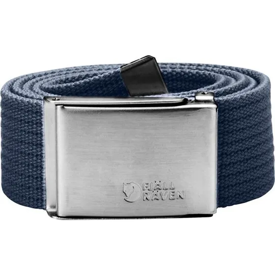 Fjällräven Marineblauwe Canvas Riem met Metalen Gesp