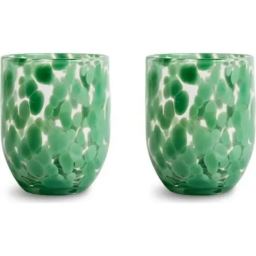Byon Messy glas 30 cl - 2-pack Groen