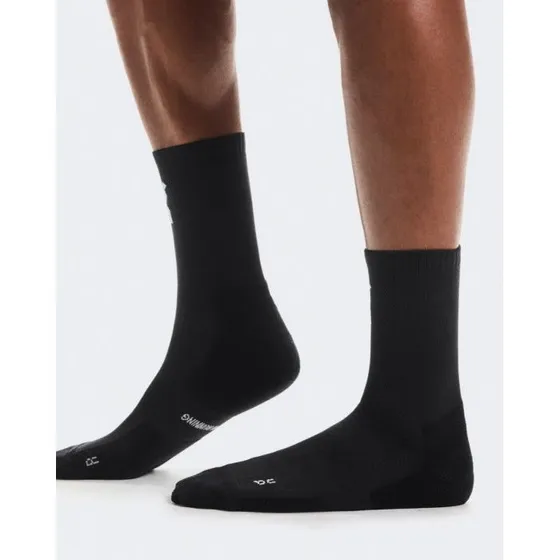 On Core Run High Sokken Zwart - 2 Paar - Maat L