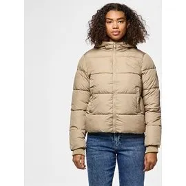 Pcbee Korte Pufferjas Silver Mink