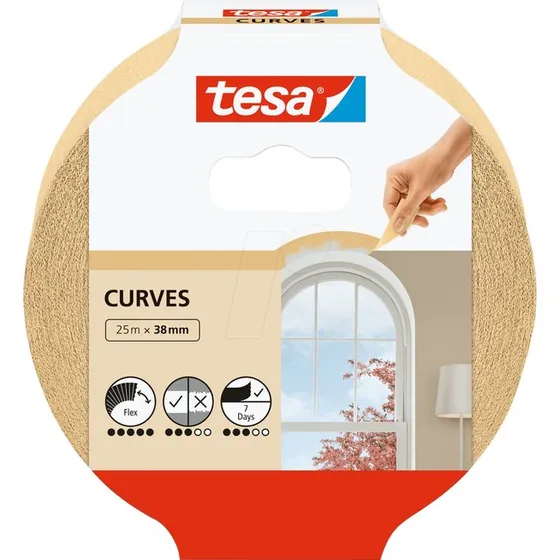 tesa afplakband KURVEN 38 mm x 25 m