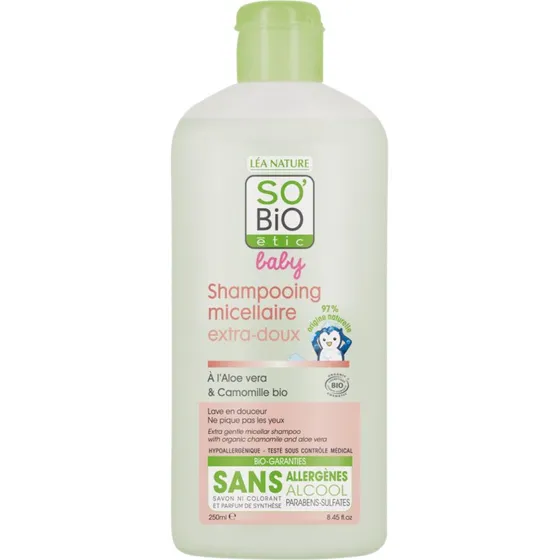 So Bio Etic Baby Shampoo Micellair 250 ml  Hypoallergeen