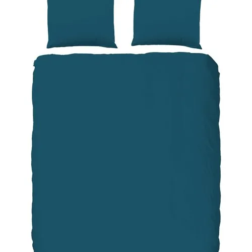Pure Dekbedovertrek Uni Petrol 200x200/220 cm