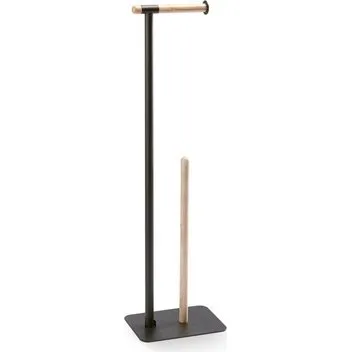 Aquanova Oscar WC-rolhouder Zwart, keramiek & beukenhout