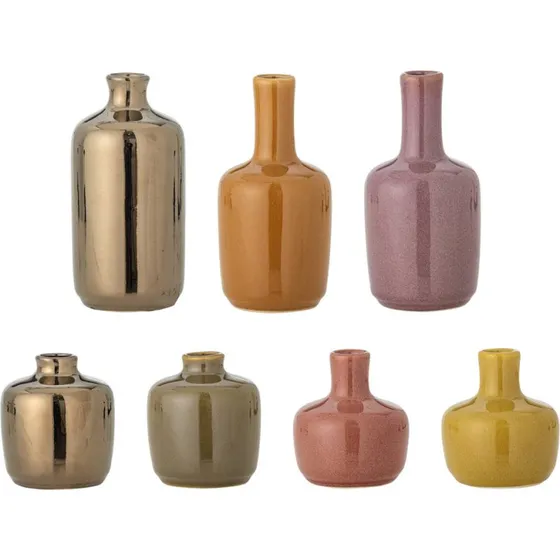 Bloomingville Maien Set van 7 Aardewerken Vazen