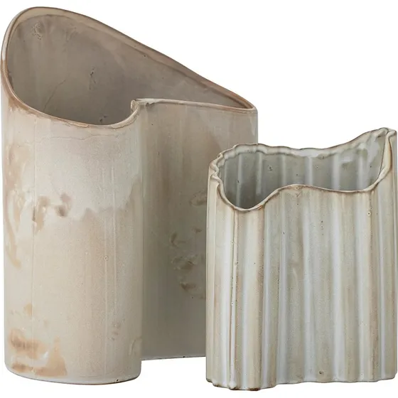 Bloomingville Vazen Set van 2 - Checkered Grey