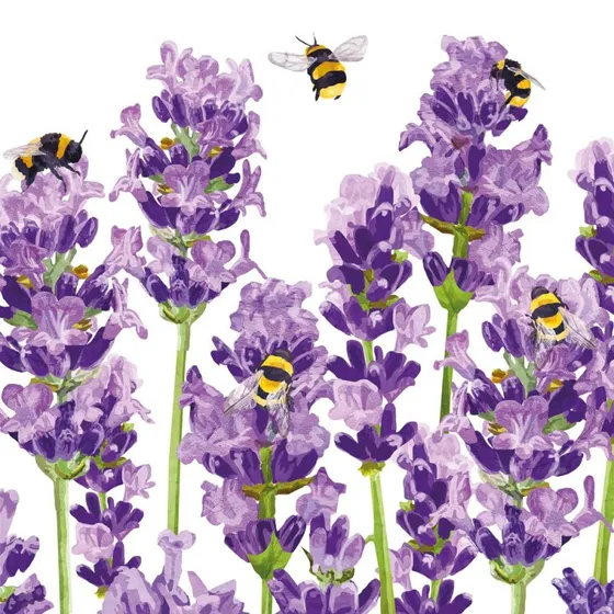 ppd Servetten 33x33 cm Bees & Lavender