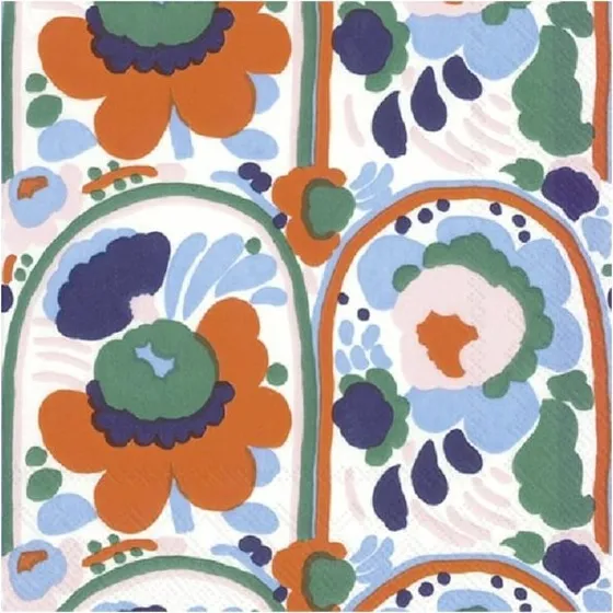 Marimekko Karuselli Lunchservetten 33x33 cm, 20 stuks, Oranje