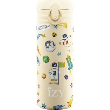 IZY Kids Thermosfles Ruimte 350 ml met Rietje