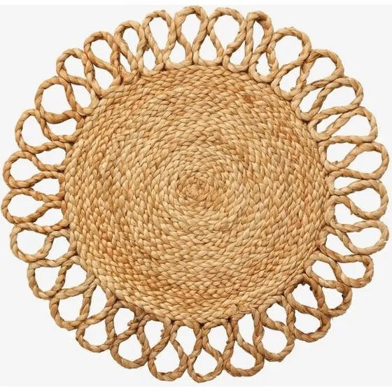 Nordal Braidu placemats set van 6, 40 cm, natuurlijk