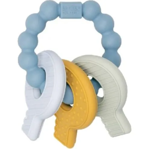 Little Dutch Siliconen Bijtspeeltje Sleutelbos Blauw