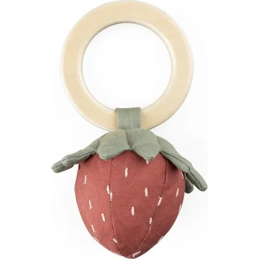 Sebra Activiteitenrammelaar Aardbei Rood, Biologisch Katoen