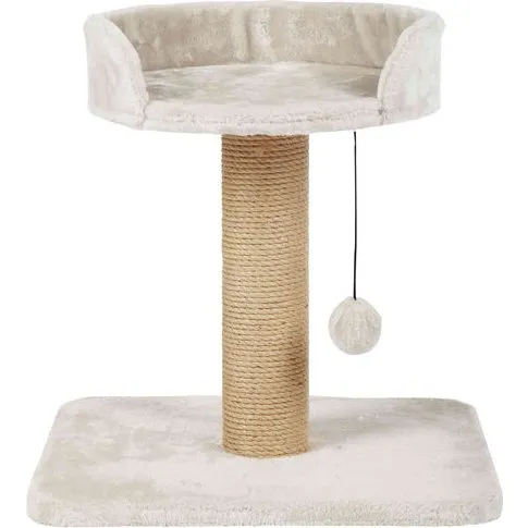 Trixie Krabpaal Mica Lichtgrijs met Sisal Stam en Pluche Ligplaats