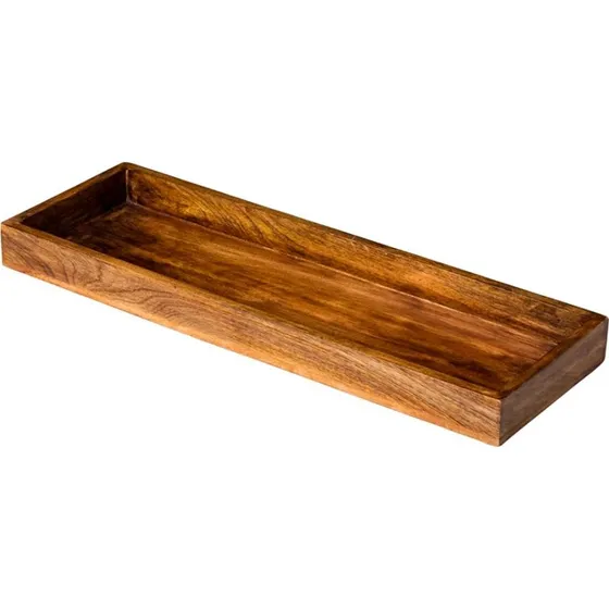Presentatiepoint Buffetschaal Rechthoekig 62 x 21 cm Hout Bruin