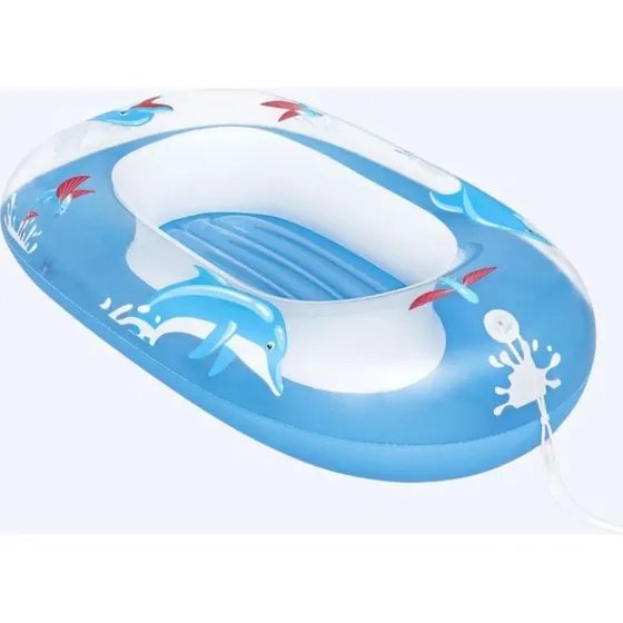 Bestway Floatin' Friends Babyboot - Blauw - 102 x 69 cm