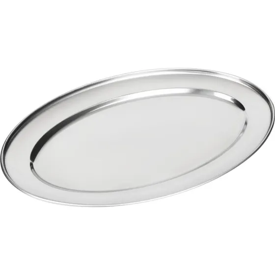 Olympia Ovale RVS Serveerschaal 45cm Hoogglans