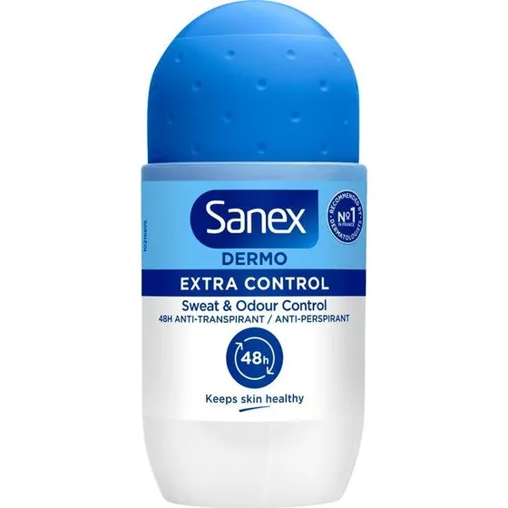 Sanex Derma Care+ Deoroller Extra Control 72H 53 ml