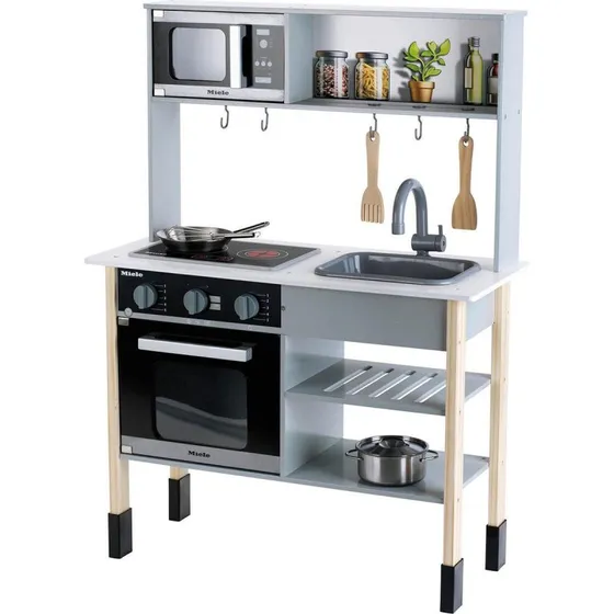 Miele Houten Speelkeuken 70x30x91 cm met Licht en Geluid