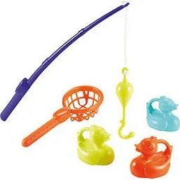 Ecoiffier Visspel Eenden met Schepnet, 5dlg