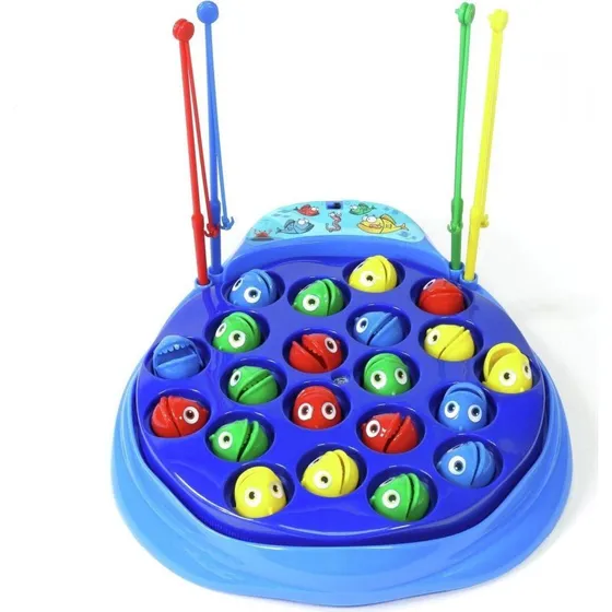 Visspel 21 vissen, klassiek model - Blauw