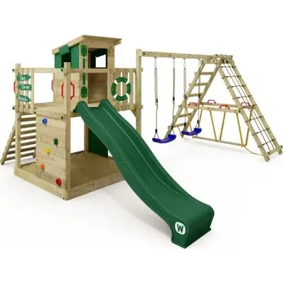 Wickey Smart Surf Klimrek met Groene Glijbaan