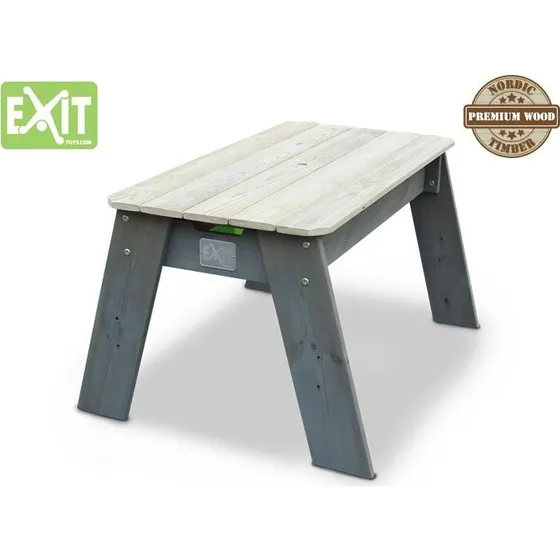 EXIT Aksent zand- en watertafel L met parasol en tuingereedschap