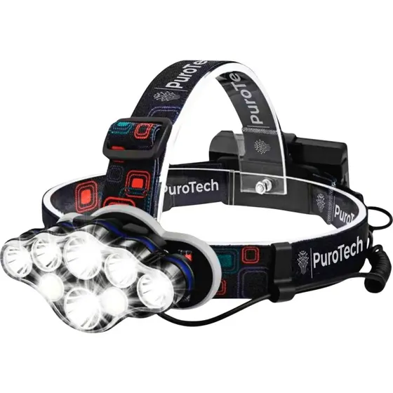 PuroTech Militaire Hoofdlamp 18000 Lumen - Oplaadbaar - 600m Bereik