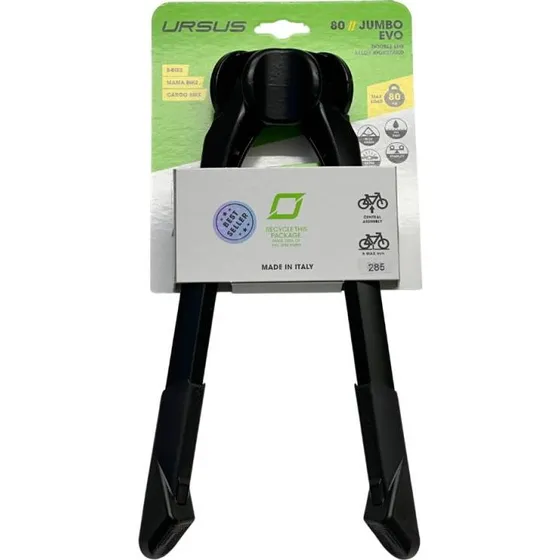 Ursus Jumbo Evo Middenstandaard 285mm zwart met crankbescherming