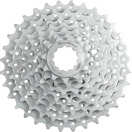 Sunrace CSM66 8v 11-32T Zilveren Cassette