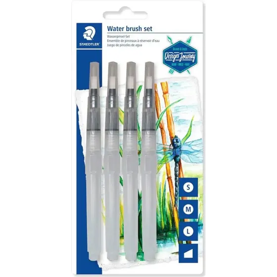 Staedtler Design Journey Waterbrush Set - 4 stuks