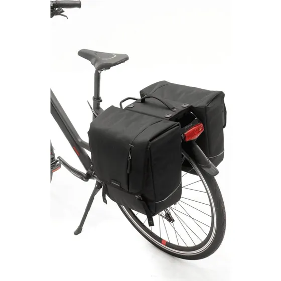 Looxs Nova Double Fietstas Dubbel, Black