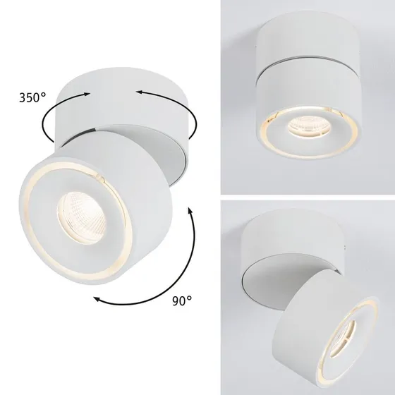 Paulmann Spircle LED opbouwspot - Mat Wit