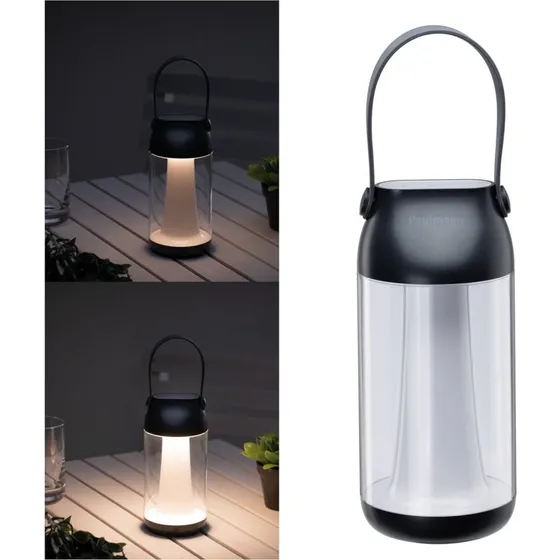 Paulmann LED campinglamp Capulino - Draagbaar & Dimbaar - Antraciet